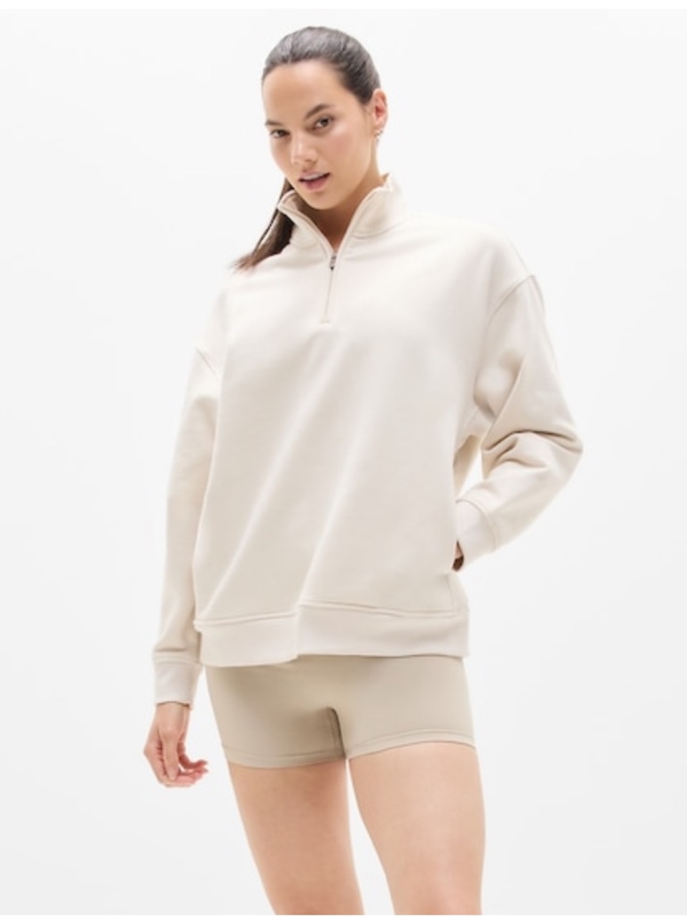 Athleta Forever Fleece Quarter Zip